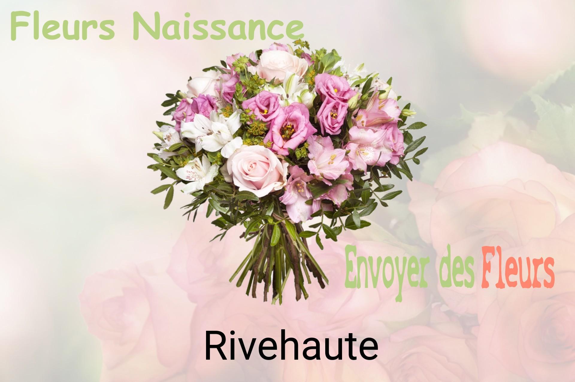 Bouquet de fleurs de naissance livré à Rivehaute